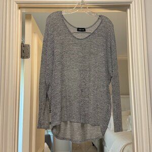 fab'rik Gray Long Sleeve Sweater